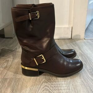 Vince Camuto, mid calf boots. Brown, size 7.5